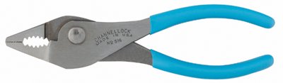 Slip Joint Plier, 6 in, CHANNELLOCK BLUE Comfort Grip Handle 140-526-BULK