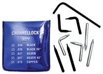 Snap Ring Pliers Tip Kits, Internal and External, Steel 140-927T