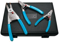 Snap Ring Pliers Set, Replaceble Tip, 0.023 in Tip Min, 0.120 in Tip Max 140-RT-3