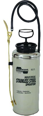 Stainless Steel Sprayer, 3 gal, 18 in Extension, 42 in Hose 139-1749