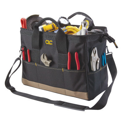 BigMouth Tool Tote Bag, 22 Compartment, 8-1/2 W x 16 D x 10 H 201-1165