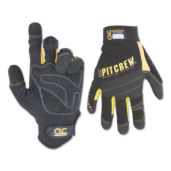 Pit Crew Gloves, Black, Medium 201-220BM