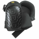 Professional Tread-Pattern Kneepads, Slide Buckle, Black 201-345