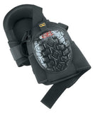 Professional Gel Kneepad, Elastic upper straps with buckle-style fasteners, Black 201-G340