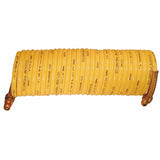 Nylon Self-Storing Air Hoses, 1/4 in I.D., 25 ft, Rigid fittings 166-N14-25