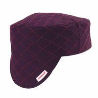 Style 3000 Black Quilted Shop Cap, Size 7-1/8 118-BC-600-7-1/8