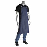 Blue Denim Apron, 28 in W X 36.5 in L, Blue 902-200-011