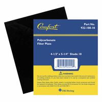 Shaded Filter Lens, Shade 12, 5 1/4 in x 4 1/2 in, Polycarbonate 901-932-108-12