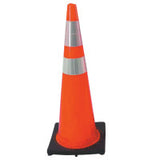 DW Series Traffic Cone, 36 in H, 10 lb PVC, Orange/Black Base 831-03-500-06