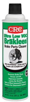 Brake Parts Cleaner, 20 oz Aerosol Can, Irritating Odor, Non-Chlorinated, Ultra Low VOC, SCAQMD 1171 Compliant 125-05151