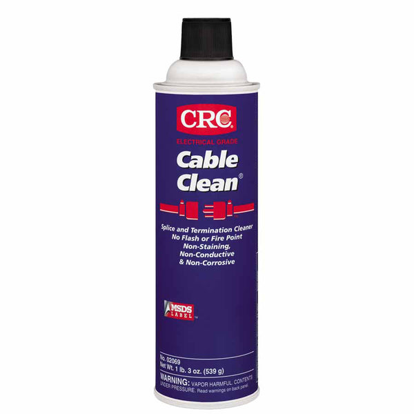 Cable Clean High Voltage Splice Cleaner, 20 oz, Aerosol Can, Unscented 125-02069