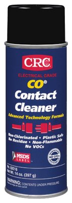 CO Contact Cleaner, 16 oz Aerosol Can, Ethereal and Sweetish Odor 125-02016
