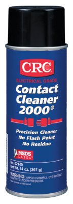 Contact Cleaner 2000 Precision Cleaner, 16 oz Aerosol Can, HFC/Cozol, VOC 57.5%, Slight Ethereal 125-02140
