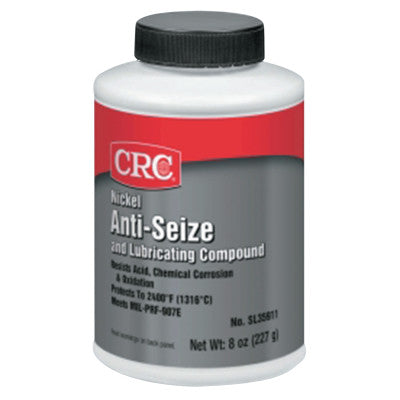 Nickel Anti-Seize Lubricating Compound, 8 oz Brush-Top Bottle 125-SL35911