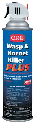 Wasp and Hornet Killer Plus Insecticide, 20 oz Aerosol Can, 14 wt oz 125-14010