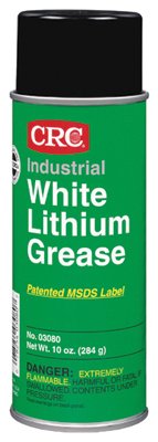 White Lithium Grease, 16 oz Aerosol Can, 10 wt oz, NLGI Grade 2 125-03080