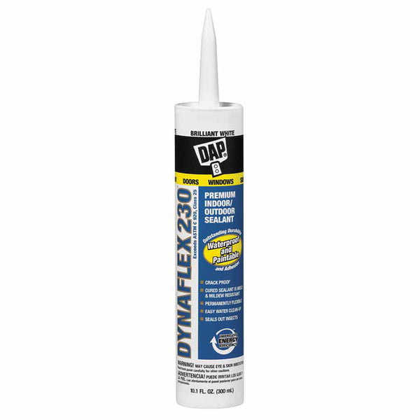 DYNAFLEX 230 Premium Indoor/Outdoor Sealants (PC 18300), 10.1 oz , White 802-18275