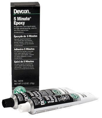 5 Minute Epoxy, 2.5 oz, Dual Tube, Colorless to Light Yellow 230-14210