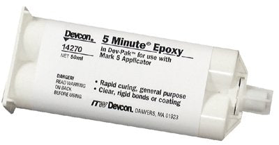 5 Minute Epoxy, 50 mL, Dual Cartridge, Colorless to Light Yellow 230-14270