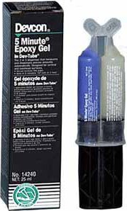 5 Minute Epoxy Gel, 50 mL, Cartridge, Amber/Opaque 230-14265