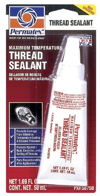 Maximum Temperature Thread Sealant, 50 ml, Tube, White 230-56750