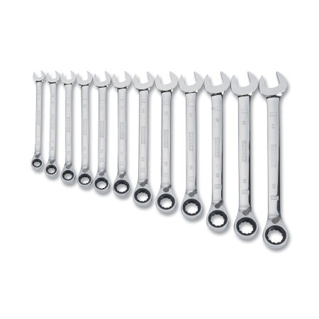 12 Piece Reversible Ratcheting Wrench Set, SAE, 1/4 in to 7/8 in 115-DWMT19232