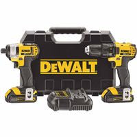 20V MAX* Cordless Combo Kit, DCD780 1/2 in Drill/Driver; DCF885 1/4 in Impact Driver 115-DCK280C2