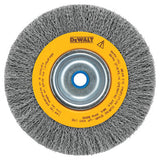 Bench Grinder Brushes, 8 in Dia., 3/4 in, 0.014 in, Carbon, 4,000 rpm 115-DW4906