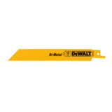 Bi-Metal Reciprocating Saw Blade, 6 in L x 3/4 in W, 10 TPI 115-DW4806