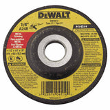 Type 27 HP Metal Grinding Wheel, 4-1/2 in dia, 7/8 in Arbor, 13,300 RPM, 24 Grit 115-DW4514