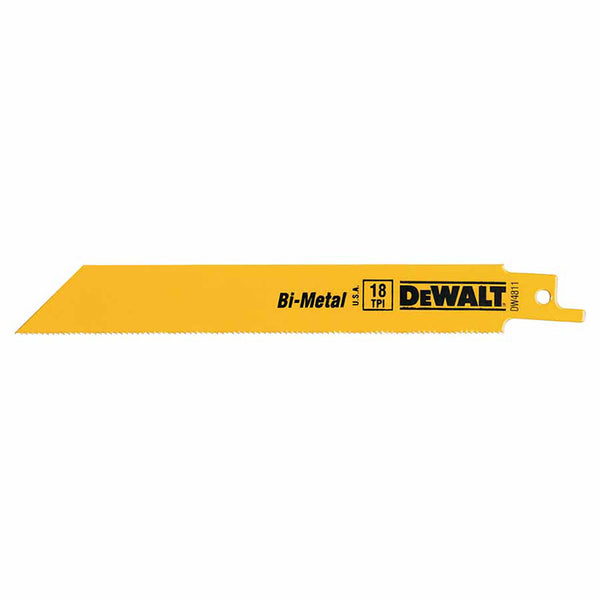 Metal Cutting Reciprocating Saw Blade, 6 in L x 3/4 in W, 18 TPI 115-DW4811