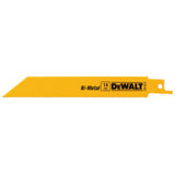 Metal Cutting Reciprocating Saw Blades, 8 in, 18 TPI, Straight Back, 5/PK 115-DW4821