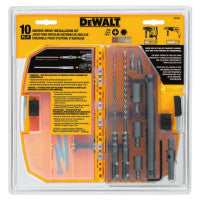 10 Piece SDS Plus Hex Bit Kit, 5/32 in & 3/16 in, Carbide Tipped 115-DW5366
