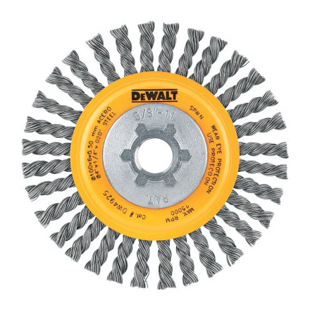 Stringer Wire Wheels, 4 in, 5/8 - 11, 20,000 rpm 115-DW4925