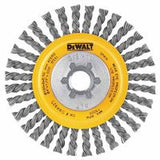 Stringer Wire Wheel, 4 in dia, 1/2 in Face dia, 0.020 in Carbon Steel Wire, 20000 RPM 115-DW4925B
