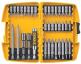 Tough Case Screwdriving Sets, 37 Piece, Philips, Square Recess, slotted, and double-ended Bits 115-DW2163
