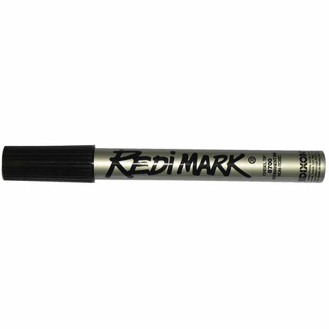 Redimark Metal Cased Marker, Black, Chisel 464-87170