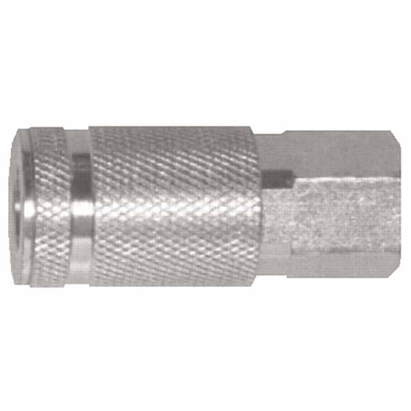 Air Chief Industrial Semi-Auto Coupler, Pipe Thread, 1/4 in Body Size, 3/8 in (NPT) F, Brass 238-DC2023