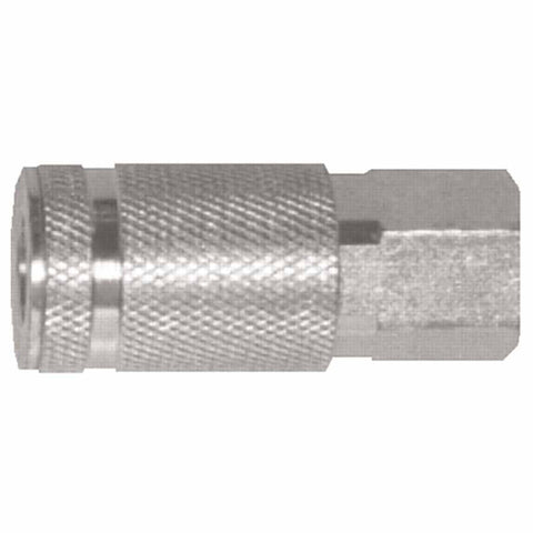 Air Chief Industrial Semi-Auto Coupler, Pipe Thread, 1/4 in Body Size, 3/8 in (NPT) F, Brass 238-DC2023