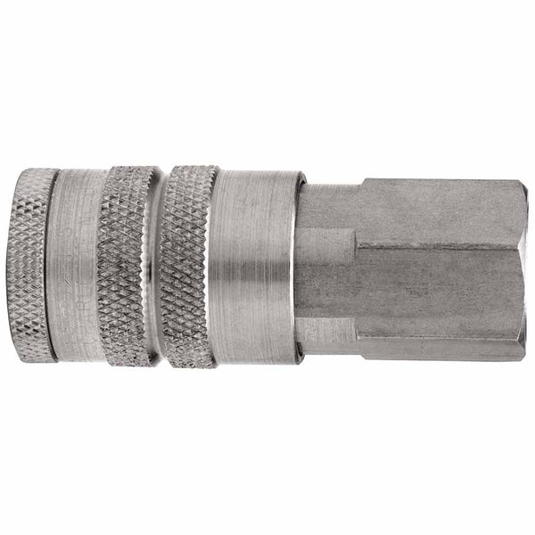 Air Chief Industrial Semi-Auto Coupler, Pipe Thread, 1/2 in Body Size, 1/2 in (NPT) F, Brass 238-DC10
