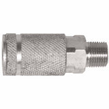 Air Chief Industrial Semi-Auto Coupler, Pipe Thread, 1/4 in Body Size, 3/8 in (NPT) M, Brass 238-DC2103