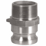 Andrews/Boss-Lock Type F Cam and Groove Adapters, 2 in x 2 in NPT Male, Aluminum 238-200-F-AL