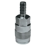 DQC F-Series Industrial Manual Coupler Standard Hose Barb, 1/2 in, Steel 238-4FS4