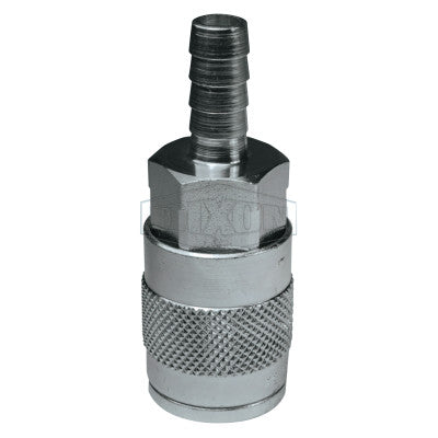 DQC F-Series Industrial Manual Coupler Standard Hose Barb, 1/2 in, Steel 238-4FS4