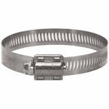HS Series Worm Gear Clamp, 1-9/16 in to 2-1/2 in Hose OD, 1/2 in W, Stainless Steel, Chrome Zinc-Plated Steel 238-HS32