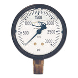 Liquid Filled Gauges, 0 to 100 psi, 1/4 in NPT(M), Center Back Mount 238-GLS415