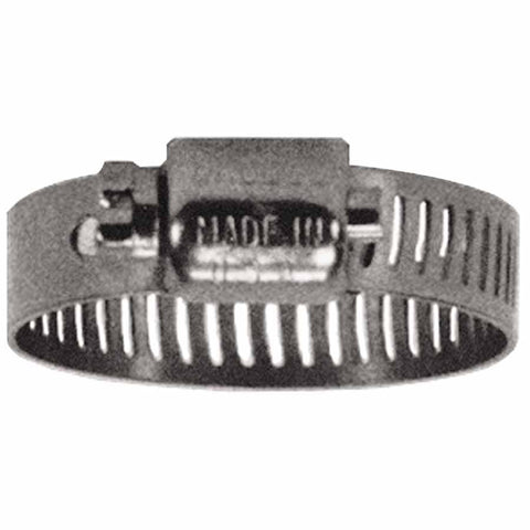 MH Series Miniature Worm Gear Clamps, 7/32 in to 5/8 in Hose OD, Stainless Steel 300 238-MH4