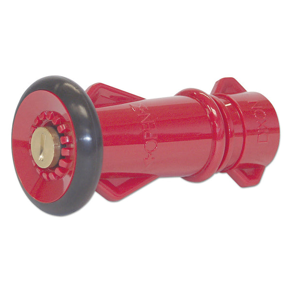 Polycarbonate Fire Hose Nozzle, Straight, 25.1 CFM at 100 psi, 3/4 in Thread 238-FNB75GHT