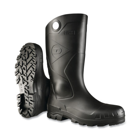 Chesapeake Rubber Boots, Steel Toe, Unisex 6, 16 in Boot, PVC, Black 868-8677600.06