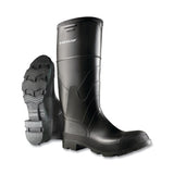 Economy Steel Toe/Midsole Rubber Boots, Men's 9, 16 in Boot, PVC, Black 868-8662200.09